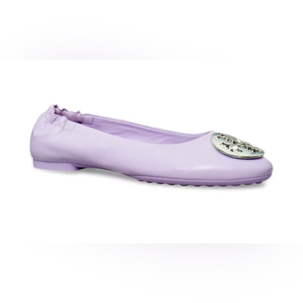 RARE 💕 Tory Burch Claire Logo Leather Ballet Flats - size 9